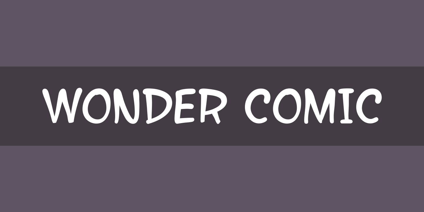 Wonder Comic Font